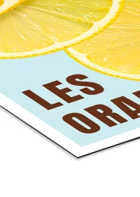 Les Oranges – ein saftig-frisches Küchenbild als Alubild