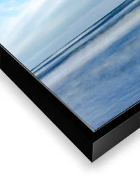 Meeresfotografie im impressionistischem Sti als Alubild, Rahmen Schwarz