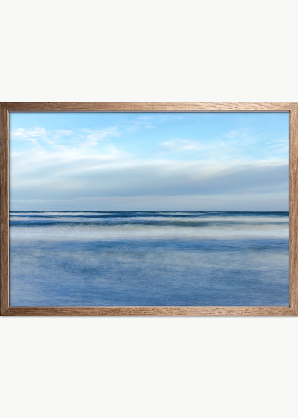 Meer-Poster im impressionistischem Stil, Rahmen Eiche Meer-Poster im impressionistischem Stil, Rahmen Eiche